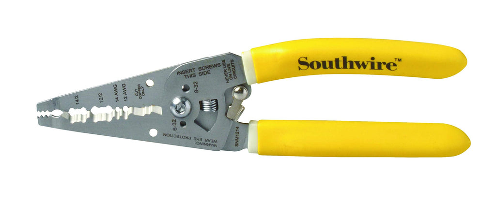 [AUSTRALIA] - Southwire SNM1214 12-14 AWG Ergonomic Handles NM Cable Wire Stripper/Cutter