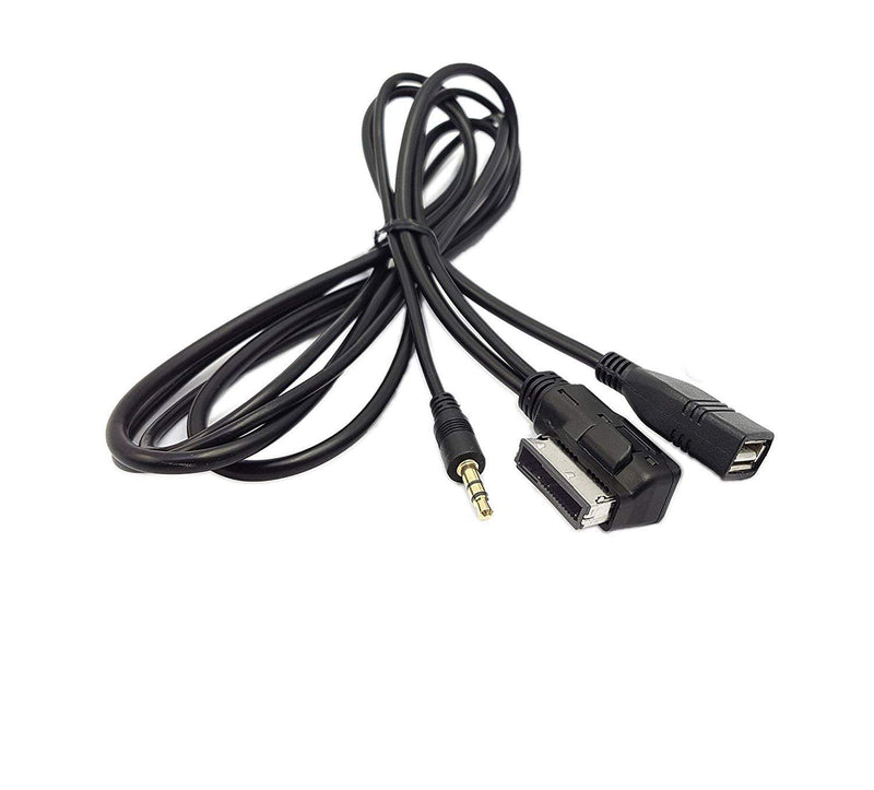 AMI MMI MDI to 3.5mm Jack Music Interface Aux Cable Compatible with A3 A4 A6 Q5 Q7 V.W - LeoForward Australia