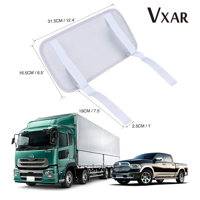  [AUSTRALIA] - VXAR Car Sun Visor Organizer Pocket Storage Pouch Case Leather Holder Portable (Grey 3 Mesh) 3 Mesh grey
