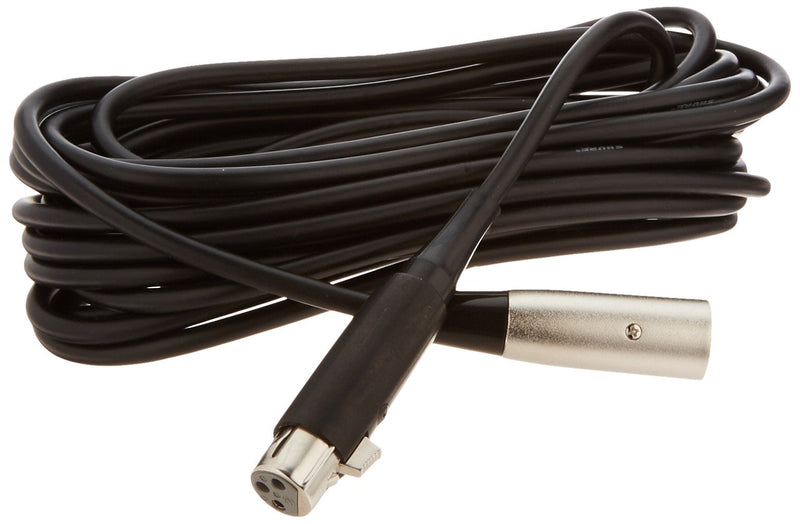  [AUSTRALIA] - Shure C25B 25-Feet Heavy-Duty Cable XLR Connector on Microphone End, Black