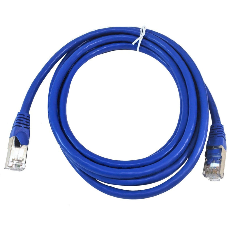  [AUSTRALIA] - MICRO CONNECTORS 14 Feet CAT7 SFTP Double Shielded RJ45 Snagless Ethernet 26AWG Cable - Blue (E11-014BL) Shielded (S/FTP)