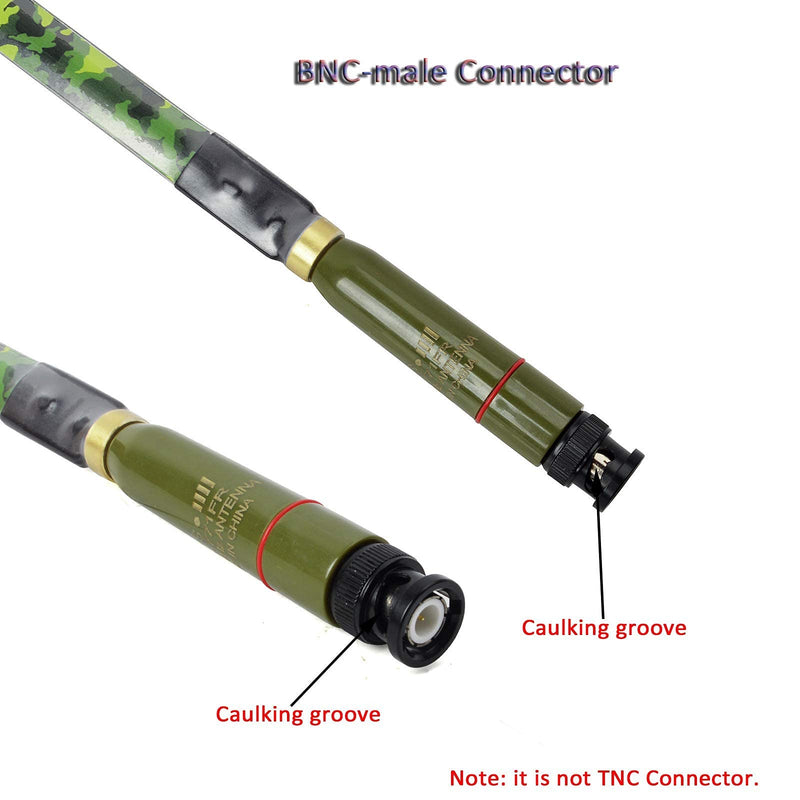  [AUSTRALIA] - HYS BNC Base Antenna Dual Band VHF UHF HT Antennas for 144/430Mhz (136-174Mhz&400-470Mhz) Icom V86 IC-T7H Yaesu FT-530 Uniden BCD325P2 BC125AT Portable BNC Radio&Scanner