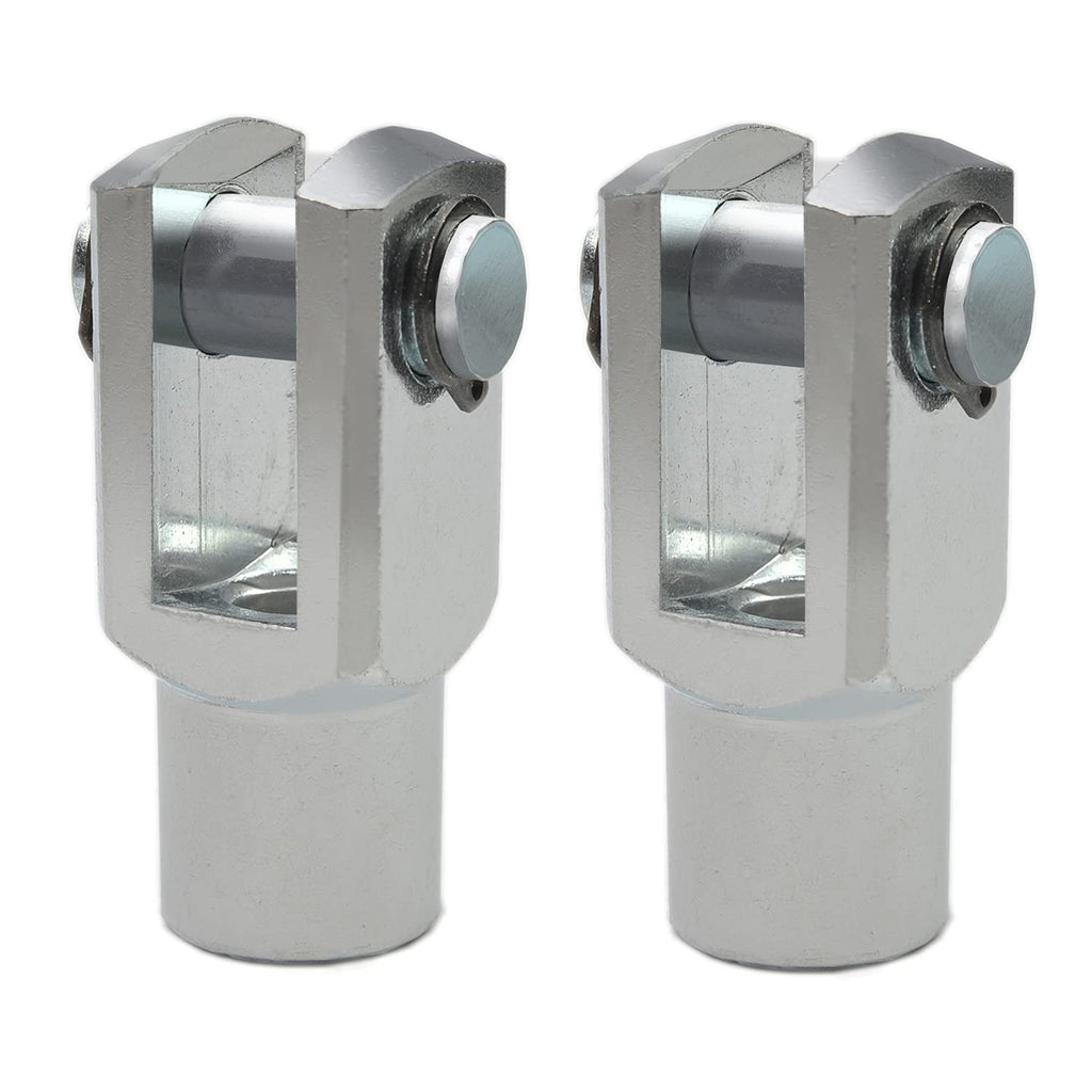  [AUSTRALIA] - Aicosineg Y Joint Air Cylinder Rod Clevis End 12mm/0.47 inch M10 Pneumatic Air Cylinder Connectors Fittings for Foot Mounting Work 62mm/2.44 inch Length 2pcs