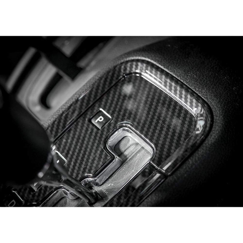  [AUSTRALIA] - RT-TCZ ABS Gear Shift Panel Decoration Cover Trim Stickers Car Interior Accessories for Jeep Wrangler JK & Unlimited 2/4 Door 2011-2017 (Carbon Fiber)