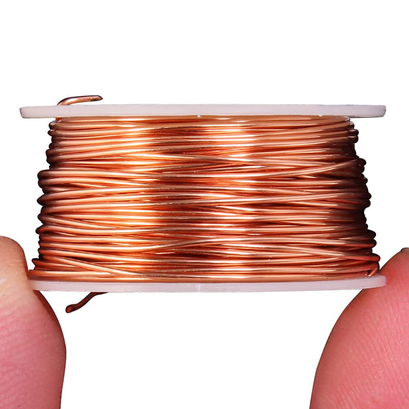  [AUSTRALIA] - Copper wire, 0.5mm x 10m enameled copper wire, insulated magnet wire for making an electromagnet motor model