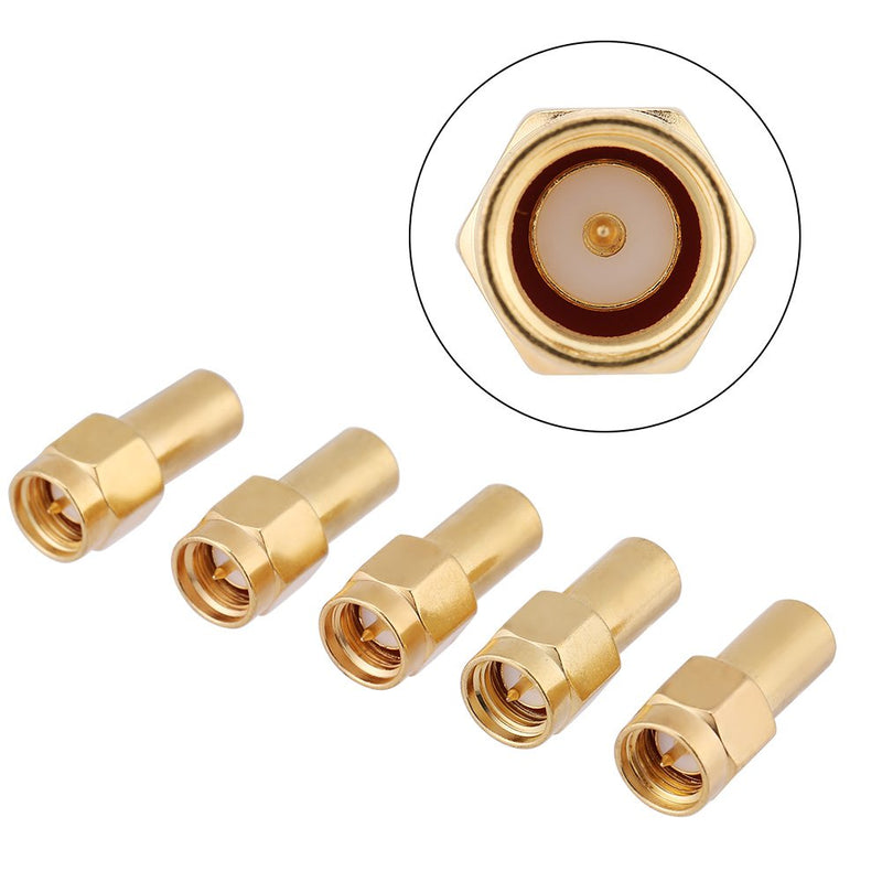  [AUSTRALIA] - 5pcs Coaxial Terminators SMA Male Connector RF Coaxial Matched Terminator Termination Load 50 Ohm 2W SMA Terminator