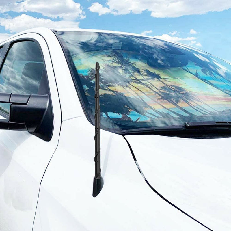  [AUSTRALIA] - KSaAuto Antenna for 2009-2022 Dodge RAM 1500 2500 3500 Ford F150, 16 Inch Stubby Dodge RAM 1500 Antenna Replacement, Car F150 Antenna, Truck RAM 1500 Accessories Upgrade for FM AM Reception