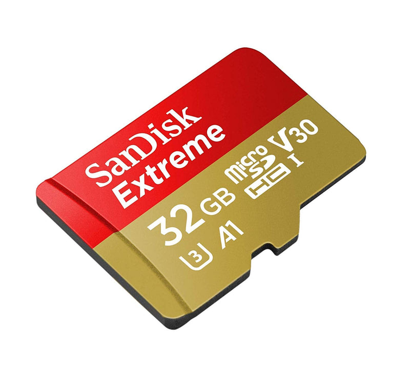  [AUSTRALIA] - SanDisk 32GB SDHC Micro Extreme Memory Card and SD Adapter Works with Samsung Galaxy S10, S10+, S10e Phone Class 10 A1 (SDSQXAF-032G-GN6MN) Bundle with (1) Everything But Stromboli Card Reader