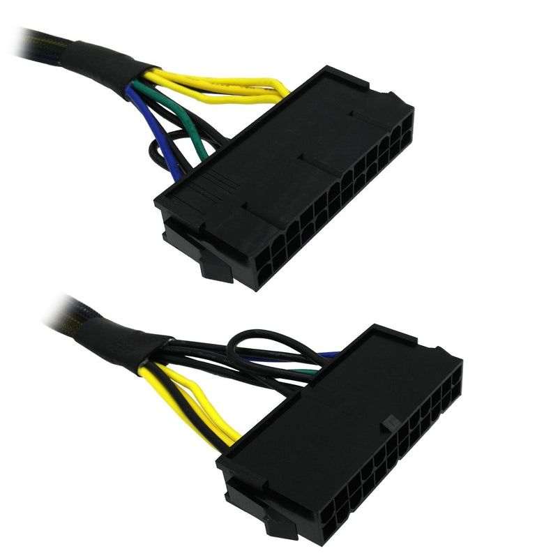  [AUSTRALIA] - COMeap 24 Pin to 10 Pin ATX PSU Main Power Adapter Braided Sleeved Cable for IBM Lenovo PCs and Servers 12-inch(30cm)