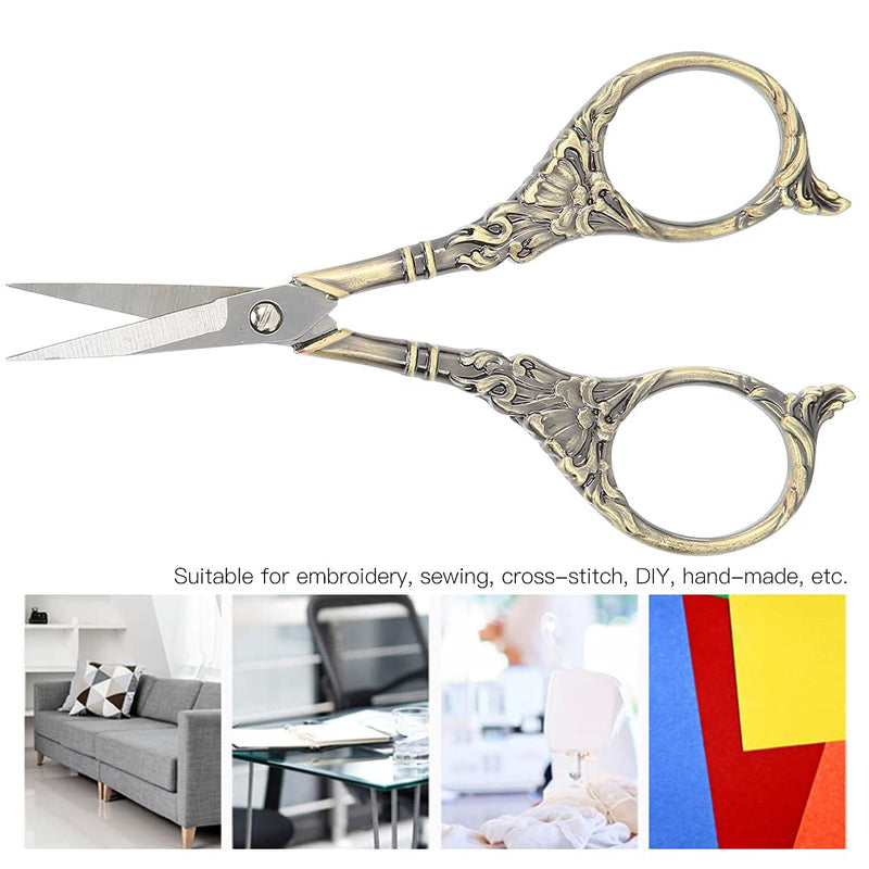  [AUSTRALIA] - GLOGLOW Scissors Premium Tailor Scissors Comfort-Grip Handles, Sturdy Scissors for Office Home School Sewing Fabric Craft Supplies(Bronze)
