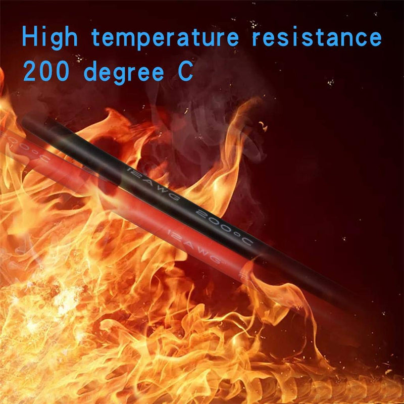  [AUSTRALIA] - BNTECHGO 12 Gauge Silicone Wire 10 ft red and 10 ft Black Flexible 12 AWG Stranded Copper Wire 12 silicone wire red 10ft and black 10ft silicone wire red and black