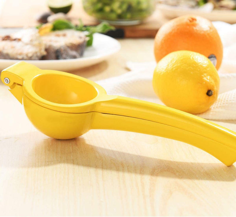  [AUSTRALIA] - Manual Juicer Citrus Lemon Squeezer,Fruit Juicer Lime Press Metal,Professional Hand Juicer Kitchen Tool(yellow） yellow