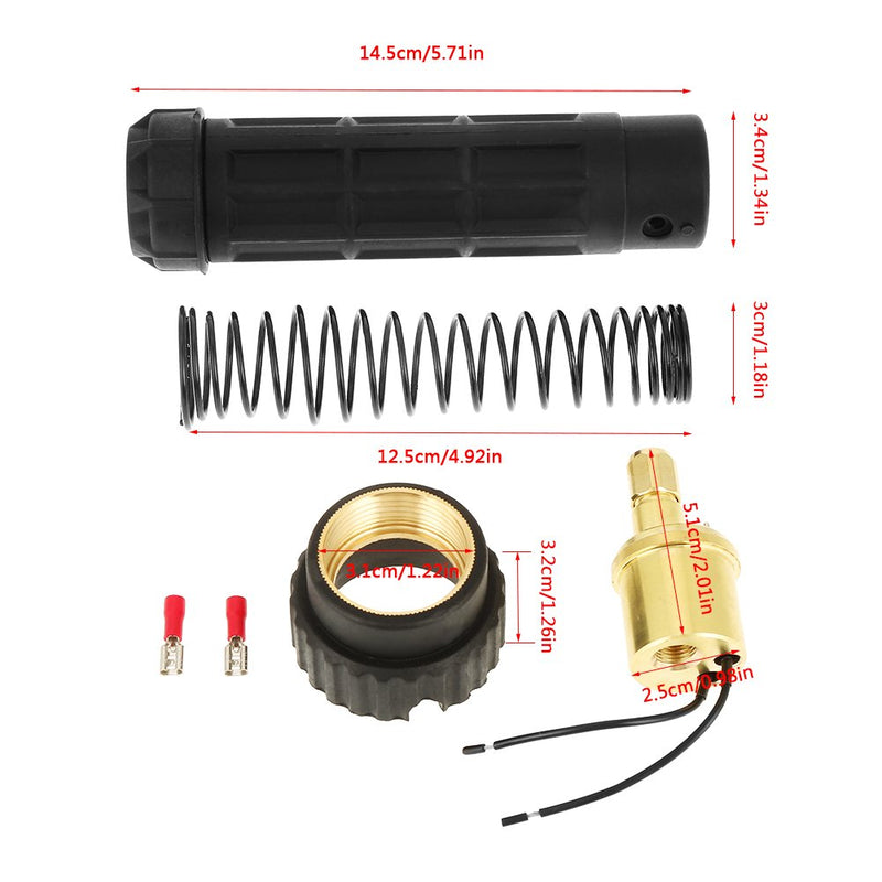  [AUSTRALIA] - Welding Torch Adapter Kit, Euro Fitting Brass CO2 MIG Welding Torch Adapter Conversion Kit