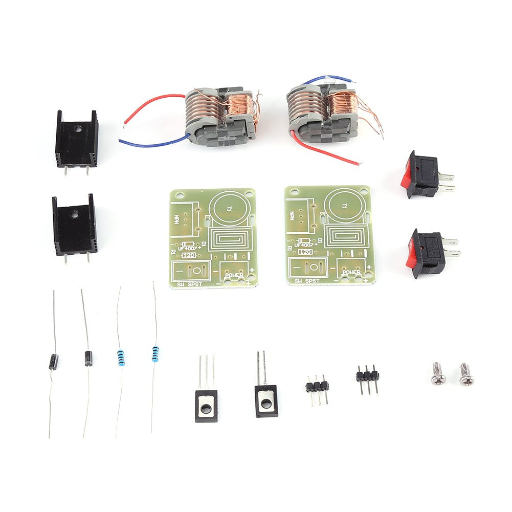  [AUSTRALIA] - 2 Sets High Voltage Generator,15KV High Voltage Generator Inverter Arc Igniter Coil Module Disassembled Parts