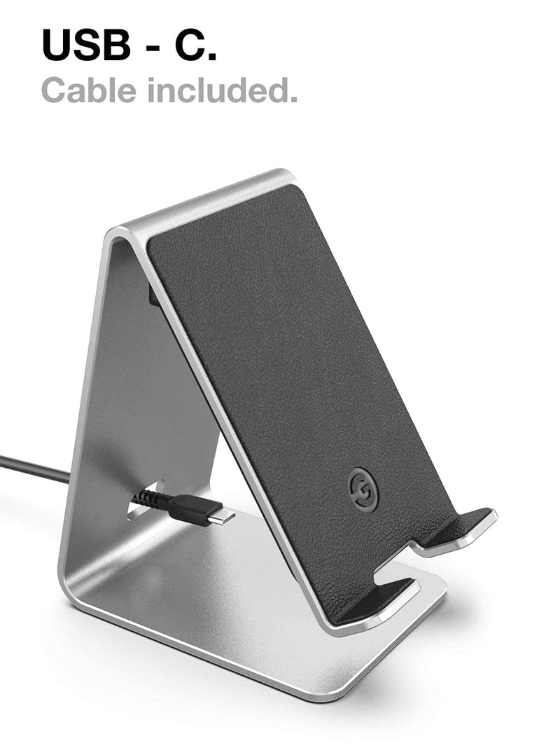  [AUSTRALIA] - Premium Aluminum Wireless Charger for iPhone and Samsung Models - Fast Charging Power Stand (Galaxy S10/S20/S21 Ultra/Note/iPhone X,Xr,Xs/11/12/13 Pro Max) Wall Adapter Included