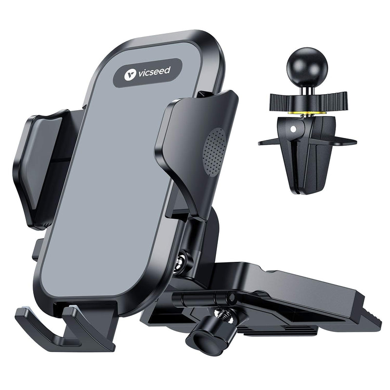 Ultra Stable Car Phone Mount, VICSEED NEWEST CD Slot & Air Vent Universal Cell Phone Holder for Car, Fit for iPhone 12 11 Pro Max SE Xs Xr X 9 8 7 Plus, Galaxy Note 10 S20 S20+ S10+ S10 Google LG Etc. - LeoForward Australia