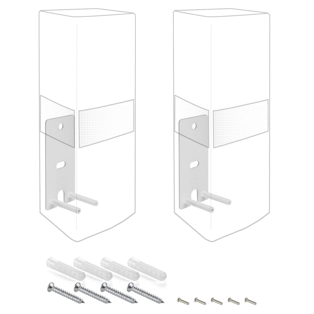  [AUSTRALIA] - Bedycoon Pair Steel White Wall Mount Brackets Replacement Compatible with Bose OmniJewel Lifestyle 650 Home Entertainment System and Bose Surround Speakers 700