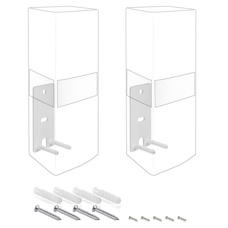  [AUSTRALIA] - Bedycoon Pair Steel White Wall Mount Brackets Replacement Compatible with Bose OmniJewel Lifestyle 650 Home Entertainment System and Bose Surround Speakers 700