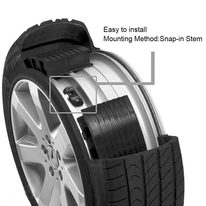 OCPTY Tire pressure Sensor TPMS for Selsct Dodge For Fiat For Jeep For Ram Set Of 4 56029398AA 56029398AB 433MHz - LeoForward Australia