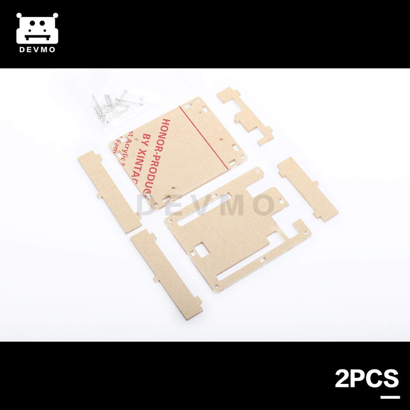  [AUSTRALIA] - DEVMO 2PCS Universal Experimental Platform Transparent Clear Acrylic Board UNO Compatible with Ar-duino