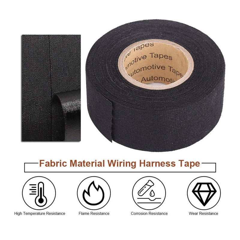  [AUSTRALIA] - Keenso Car Wiring Harness Tape, Car Friction Tape High Temperature Resistant Automotive Wiring Harness Tape Wiring Loom Tape(32mm*15m) 32mm*15m