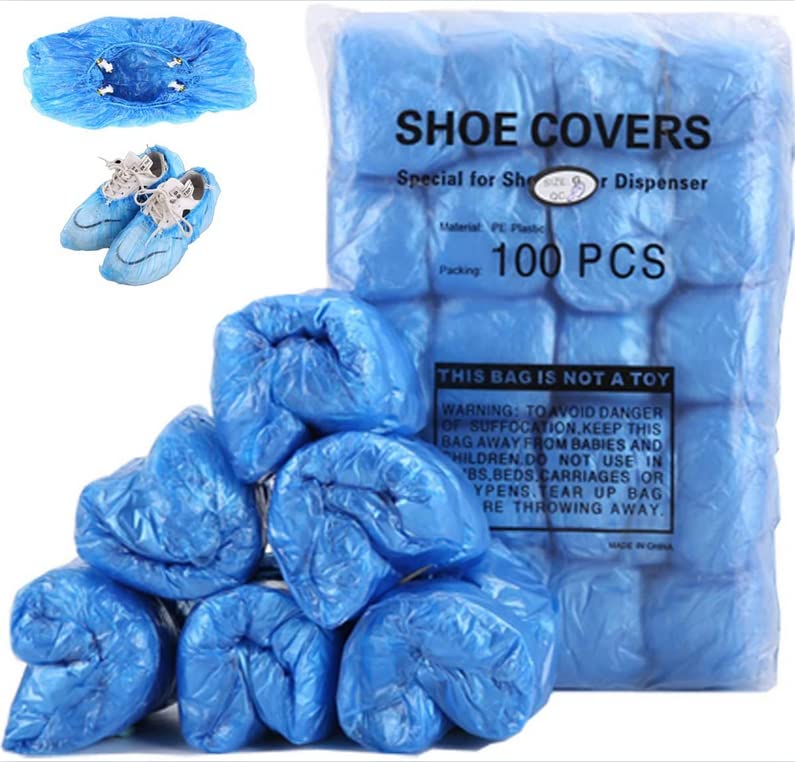  [AUSTRALIA] - URED Disposable Shoe Cover Refills for Automatic Shoe Cover Dispenser Machine, T-Buckle Shoe Cover 100 Pcs