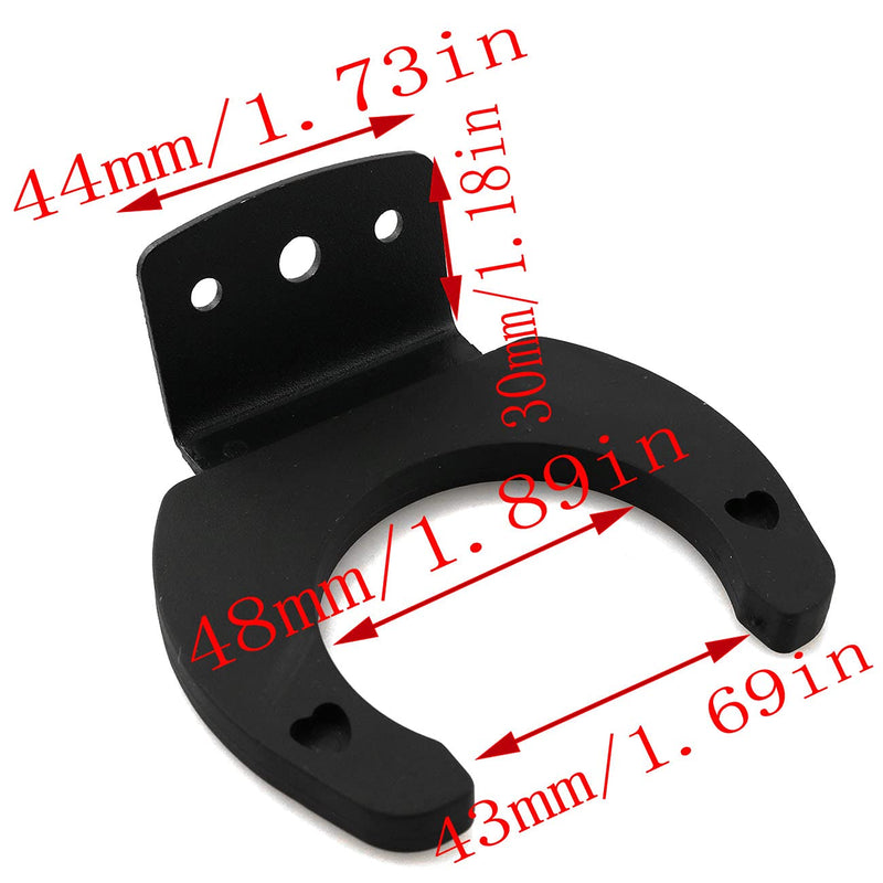  [AUSTRALIA] - LQ Industrial Microphone Hook Holder 2PCS Black Wireless Microphone Hook Stands Hanger Wall Clip Clamp Holders Mic Stands Brackets