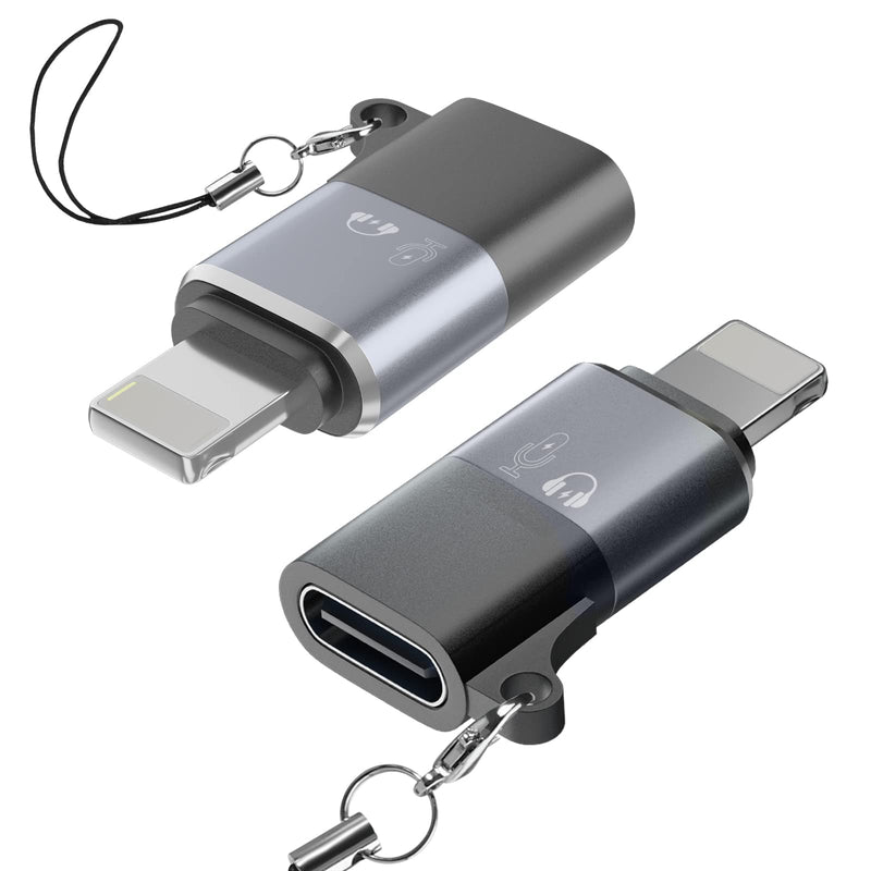  [AUSTRALIA] - USB C to Lightning Adapter, iO-S OTG Adapter, Suitable for Connecting Phones, Tablets, USB Flash Drives, Card Readers, mice, and Keyboards