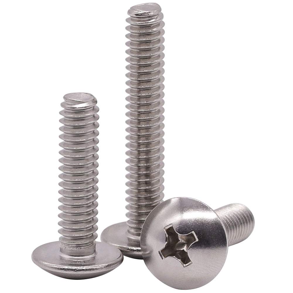  [AUSTRALIA] - 1/4-20 x 1" Truss Head Machine Screws, Phillips Drive, Fully Machine Thread, 18-8 Stainless Steel 304, Bright Finish, Pack of 50 1/4-20 x 1" (50 PCS)