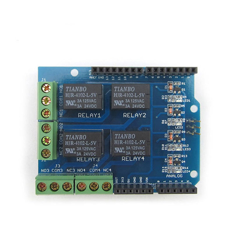  [AUSTRALIA] - HiLetgo 5V 4 Channel Relay Shield for UNO R3 Relay Shield Four Channel Relay Shield for UNO R3