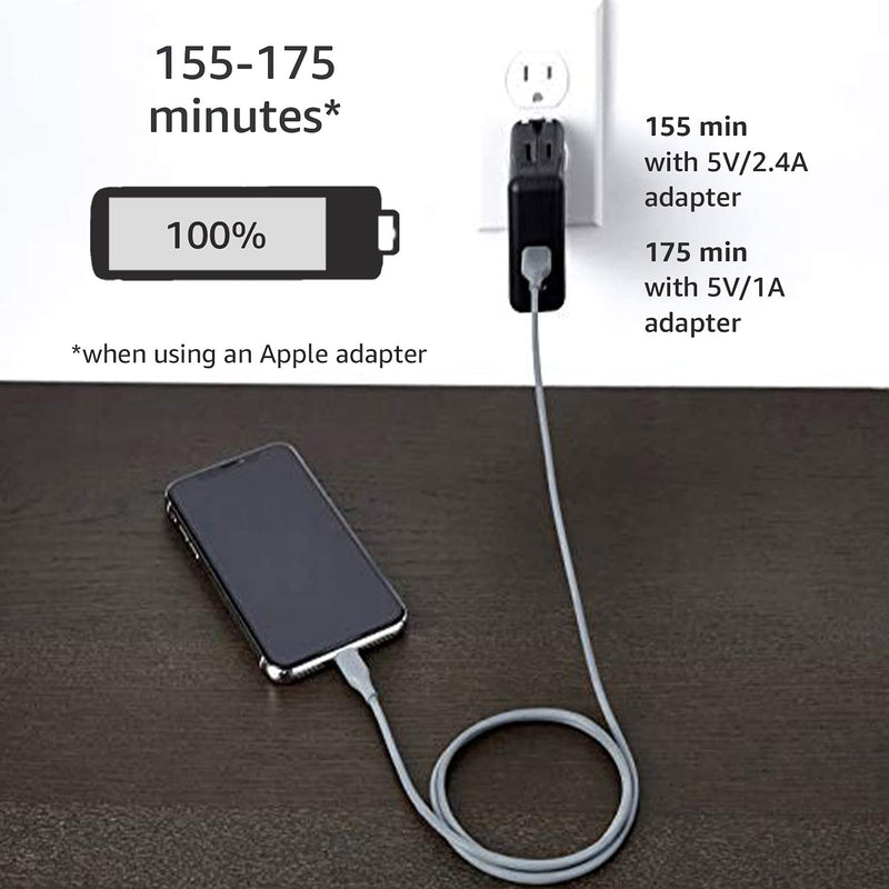 Amazon Basics ABS USB-A to Lightning Cable Cord, MFi Certified Charger for Apple iPhone, iPad, Gray, 6-Ft 6 Foot - LeoForward Australia