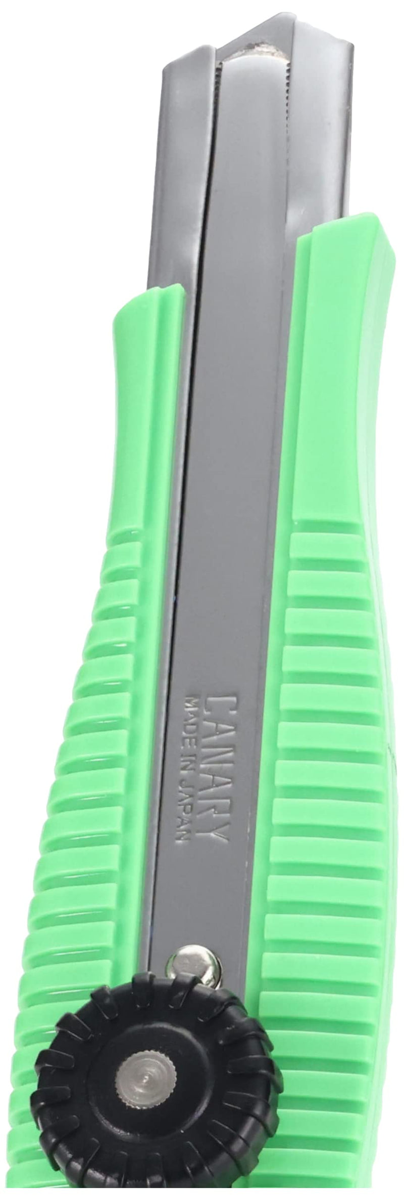  [AUSTRALIA] - CANARY Heavy Duty Box Cutter Retractable Blade, Safety Corrugated Cardboard Cutter Knife, Made in Japan, Green (DC-25) Sivler, Normal Blade