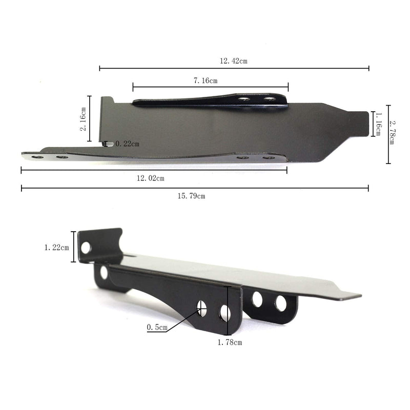  [AUSTRALIA] - Maxmoral 1-Pack Dual Fan Mount Rack PCI Slot Bracket for Video Card DIY Support 9cm/12cm Fan Computer Radiator Holder For 2x 9/12cm Fans