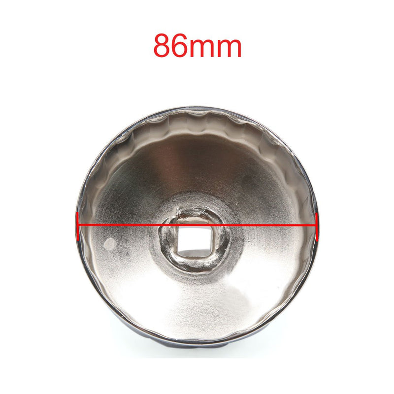  [AUSTRALIA] - uxcell 18 Flutes 86mm Inner Dia Stainless Steel Car Oil Filter Wrench Cap Tool Remover