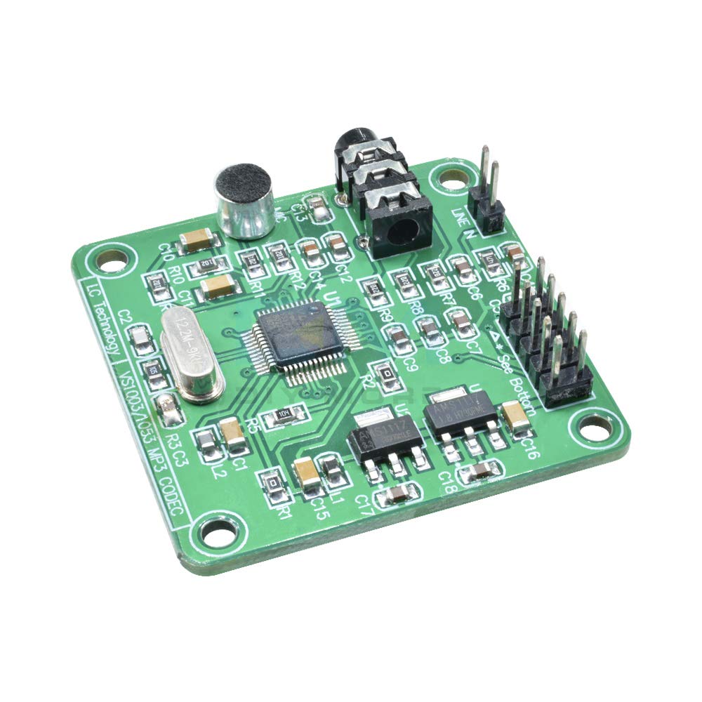  [AUSTRALIA] - HiLetgo VS1053 MP3 Audio Player Module Audio Decoder Board Onboard Recording Microphone SPI Interface OGG Output Port Line-in 12.288Mhz