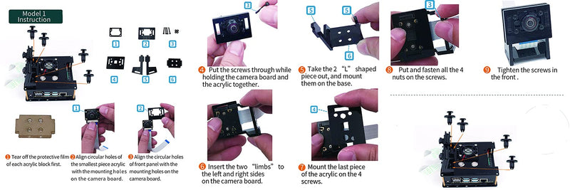  [AUSTRALIA] - Makeronics Acrylic Case/Enclosure (Clear Transparent) for Jetson Nano with Camera Case for B01 and A02 | Power & Reset Control Switch | Cooling Fan | Assembly Instruction Included 2. Transparent(Support B01 and A02)