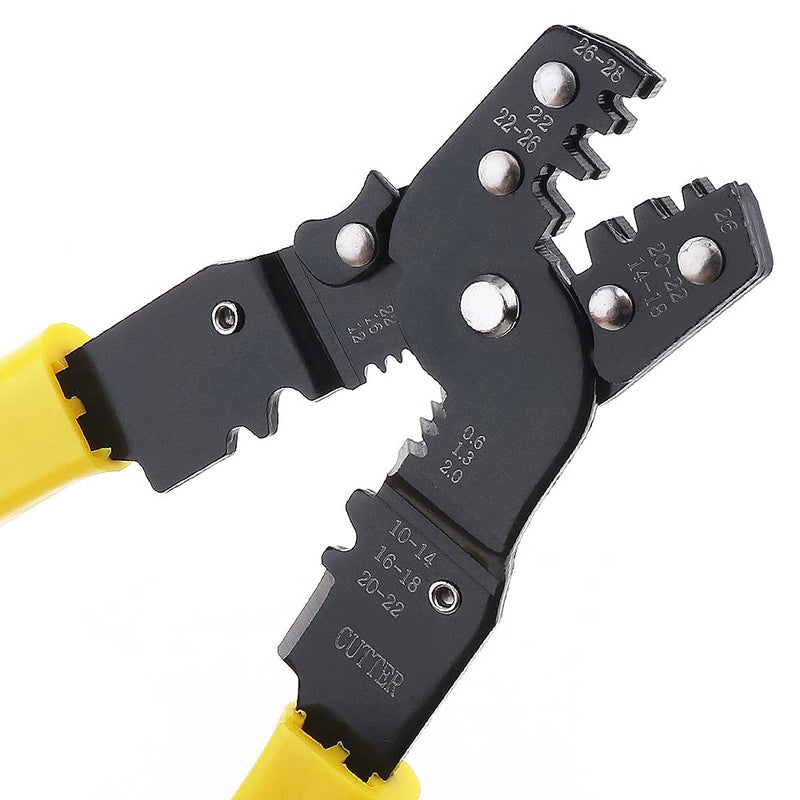  [AUSTRALIA] - OriGlam Wire Crimper, Wire Cutter, Wire Stripper, Crimper, Cutter Electrical Multi-Tool, Network Cable Cutting Stripping Crimper for Video, Telecom, Datacom