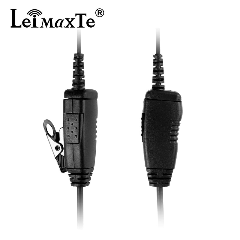  [AUSTRALIA] - LEIMAXTE Walkie Talkie Headset Compatible with Baofeng, Kenwood Two Way Radio with Mic PTT Surveillance Earpiece, C-Ring C Ring