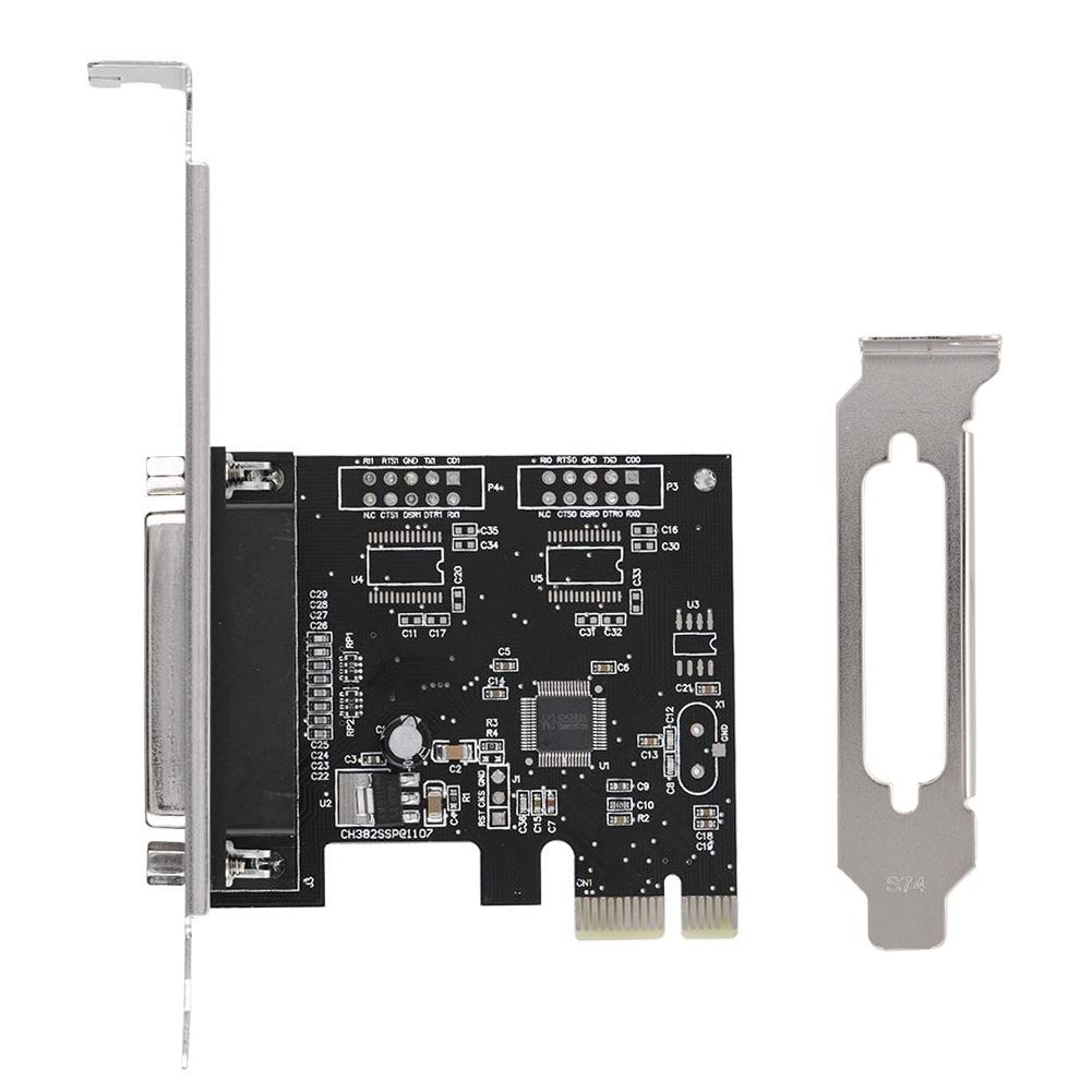  [AUSTRALIA] - PCIE to DB25 LPT Parallel Port Expansion Card with Low Profile Bracket, PCI Parallel Port Converter Adapter Controller for Printers, Programmers, Scanners, Support DOS, Windows 8/7 / Vista/XP