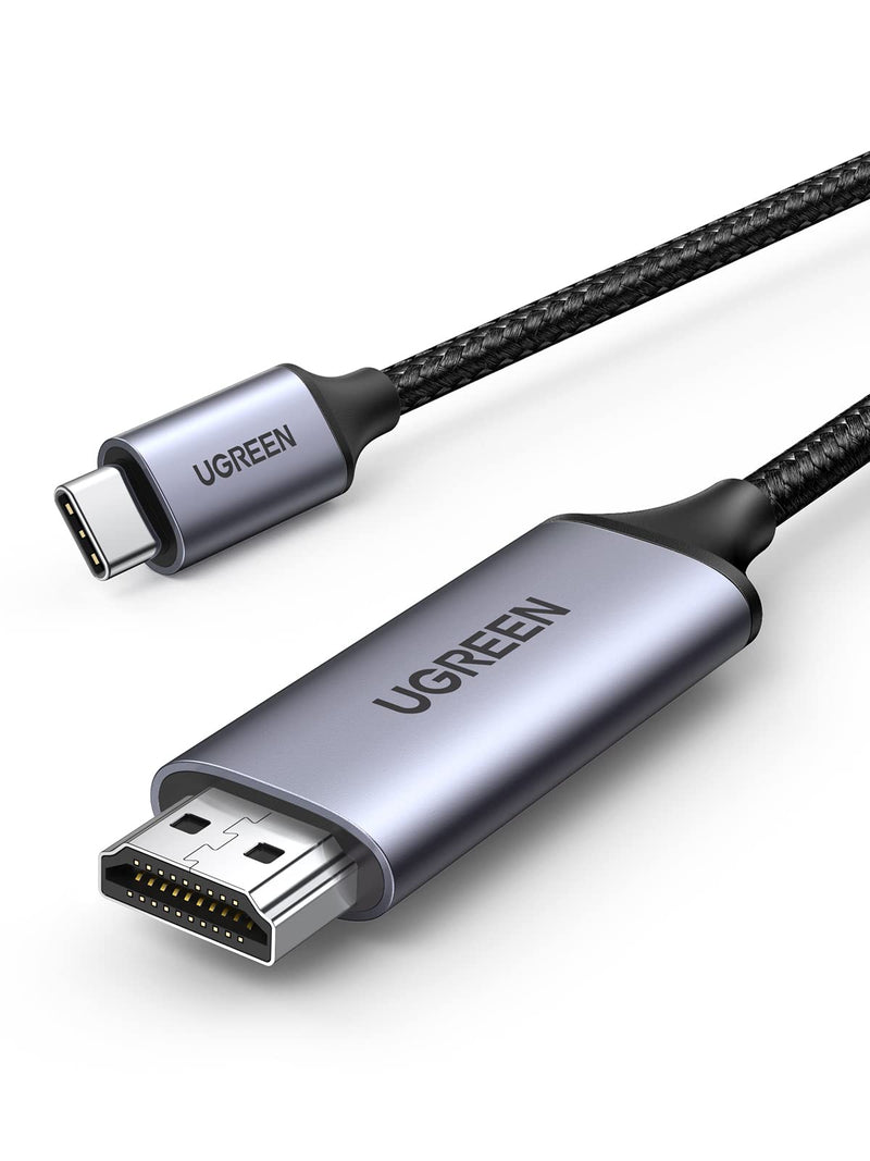  [AUSTRALIA] - UGREEN USB C to HDMI Cable 4K 60HZ USB Type C Thunderbolt 3 HDMI Adapter Braided Cord Compatible for iPad Mini 6, iPad Pro, MacBook Pro, MacBook Air, Samsung Galaxy S22 S20 Note 9, and More 10FT