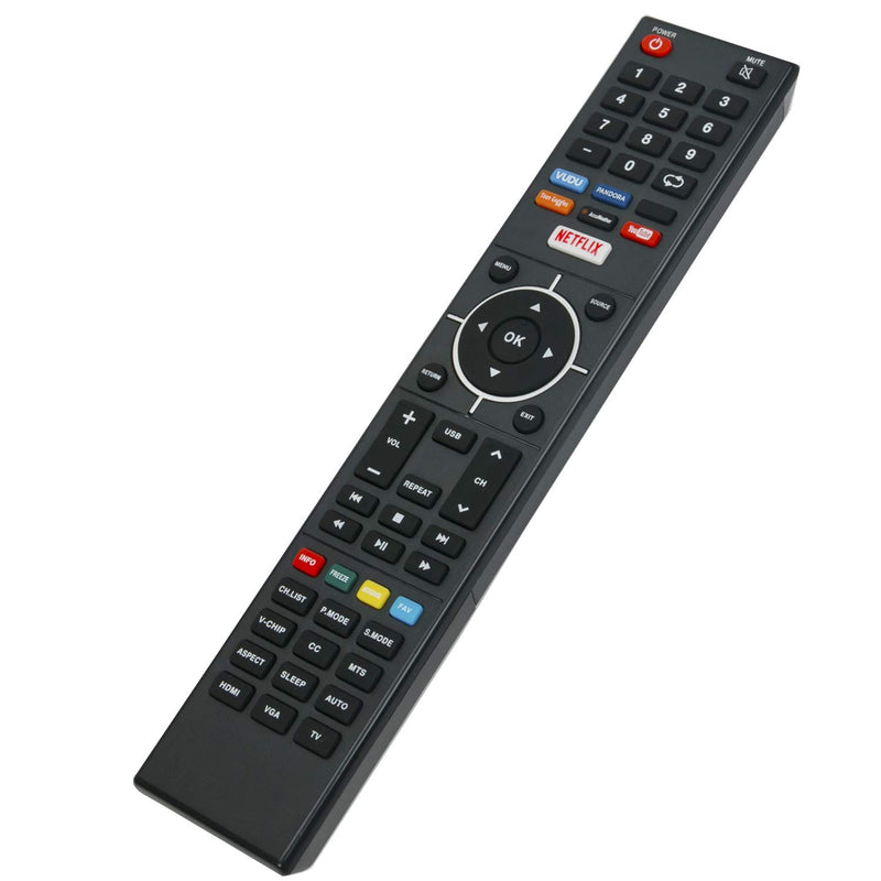 New 845-058-03B03 Remote Control fit for Element Smart LED TV E2SW3918 E4SFC5017 E4SFT551 E4SJ5516H E4ST4316H ELSFS422 ELSJ5517 ELST3216H ELST4017 ELST4316S with Vudu Pandora YouTube Netflix Keys - LeoForward Australia