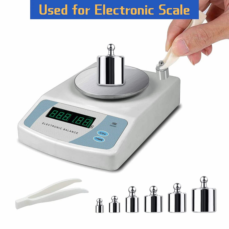  [AUSTRALIA] - Precision Calibration Weight 1g 2g 5g 10g 20g 50g 100g Scale Scale Scale Scale Weight Set Jewelry Scale Weight Set Tweezers 0.1g 0.2g 0.5g 0.1g 0.2g Steel Calibration Weight Kit