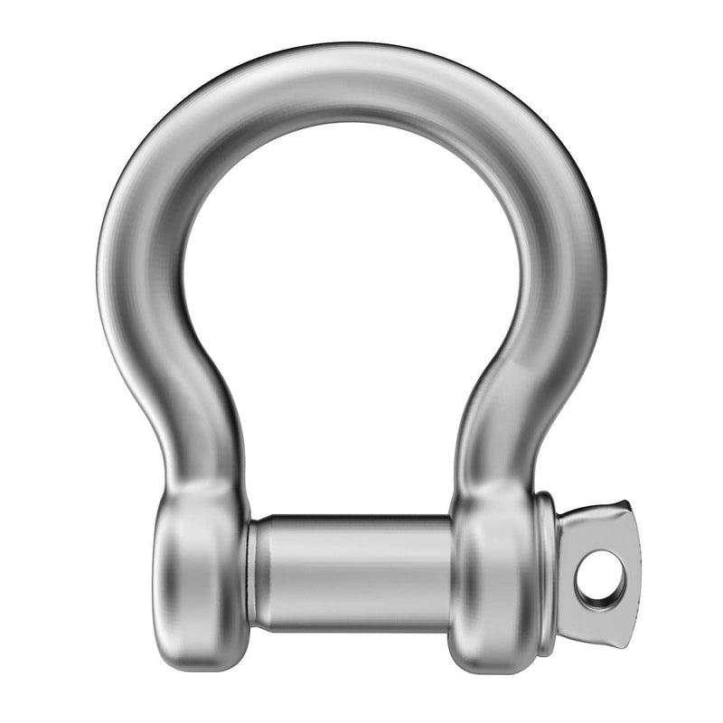  [AUSTRALIA] - 2 Pcs 3/8 Inch 304 Stainless Steel D Ring Shackles 10 mm Screw Pin Anchor Shackle for Traction Steel Wire, 10 mm