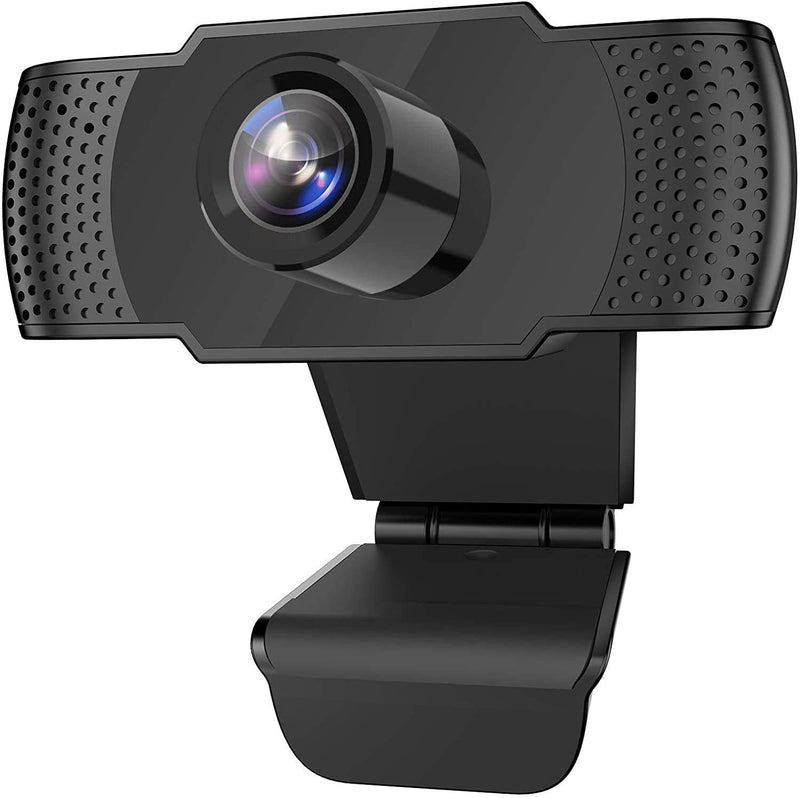  [AUSTRALIA] - 1080P Webcam with Microphone, USB 2.0 Desktop Laptop Computer HD Web Camera with Auto Light Correction, Plug and Play for Windows Mac OS, for Video Live Streaming, Conference, Gaming, Online Classes