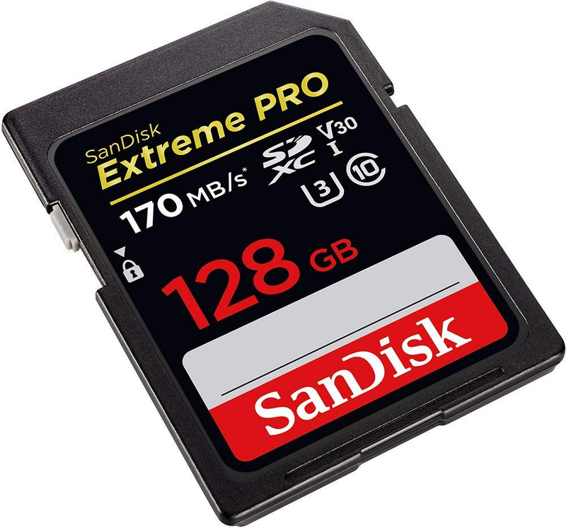 [AUSTRALIA] - SanDisk 128GB SDXC Extreme Pro Memory Card Bundle Works with Olympus OM-D E-M10 Mark II, Pen E-PL9 Mirrorless Camera 4K V30 (SDSDXXY-128G-GN4IN) Plus (1) Everything But Stromboli TM Combo Card Reader