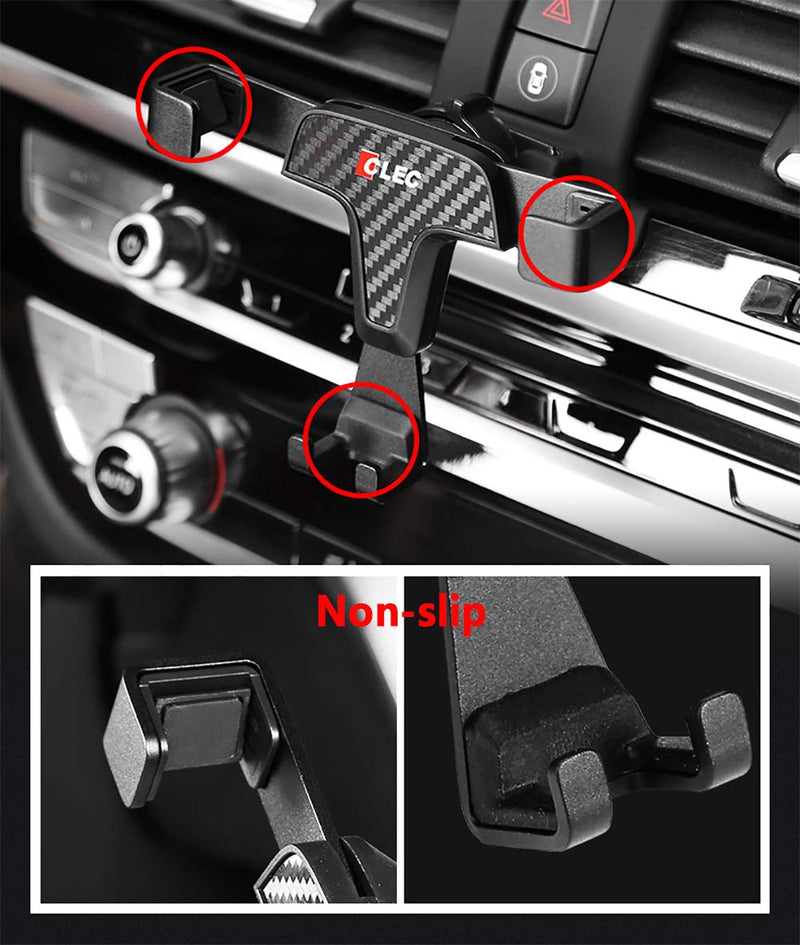  [AUSTRALIA] - Beerte Phone Holder fit for BMW 3 Series 2012-2018,BMW 4 Series 2013-2020,Adjustable Car Air Vent,360 °Rotation,Car Dashboard Cell Phone Mount fit for Any inches Mobile Phone (Carbon Fiber) Carbon Fiber