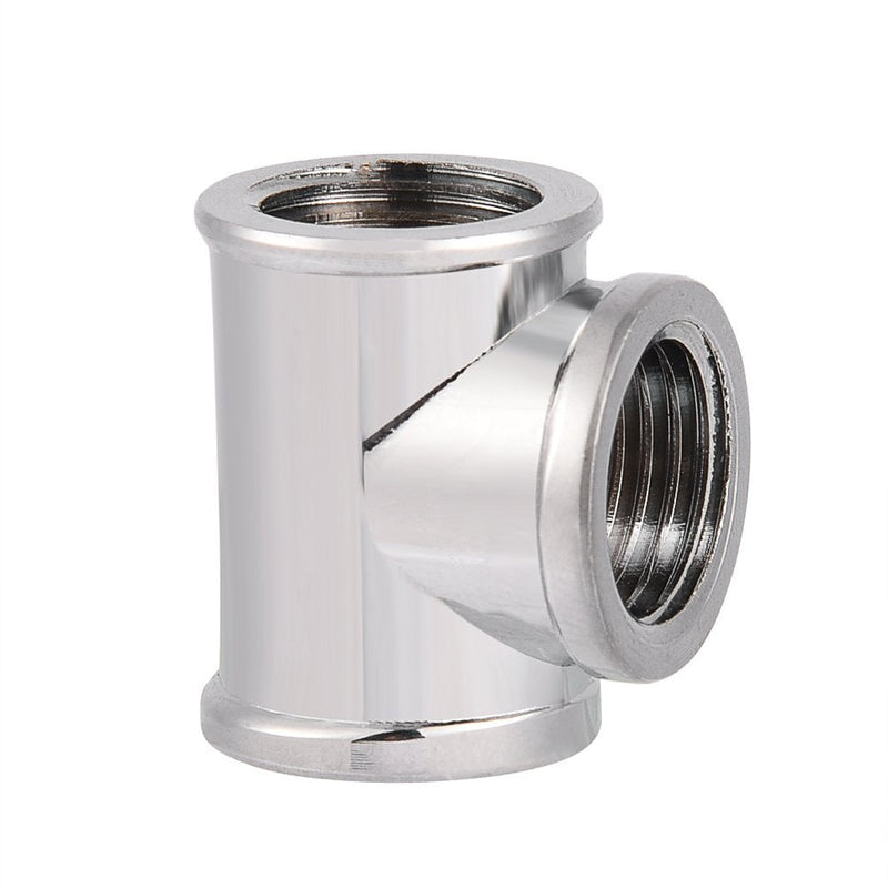  [AUSTRALIA] - PC Water Cooling T Type Fitting,Cooling Tube for Water Cooling Systems,17mm OD G1/4 Inner Thread 3 Way Water Cooling DIY Tube Connector