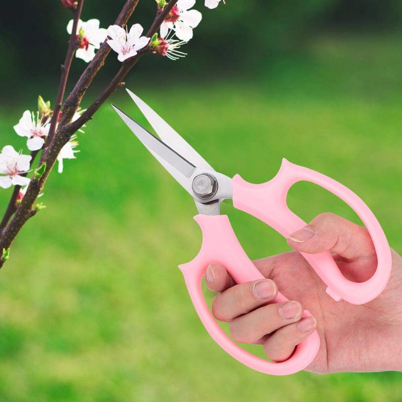  [AUSTRALIA] - Simlug Floral Scissors, Multifunctional Floral Scissors Pruning Shears Flower Cutting Scissors(Pink)
