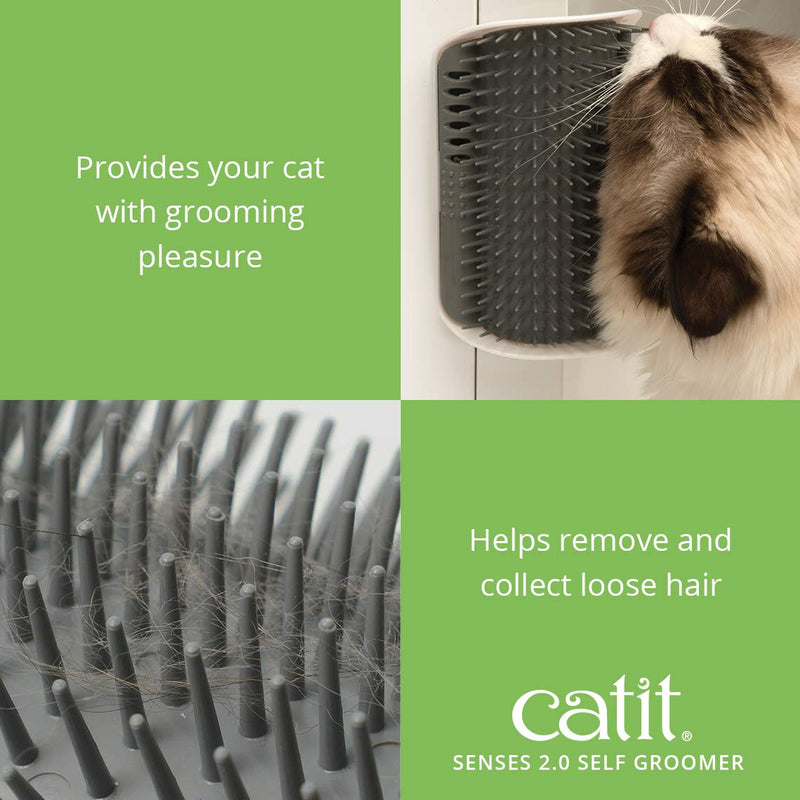 Catit Senses 2.0 Self Groomer Cat Brush, Interactive Cat Toy - LeoForward Australia