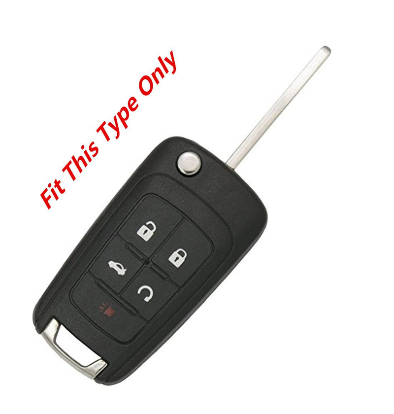  [AUSTRALIA] - KAWIHEN Silicone Keyless Entry Case Cover Smart Remote Key Fob Cover Protector For Chevrolet Camaro Cruze Equinox Impala Malibu Sonic OHT01060512 KR55WK50073（Yellow）